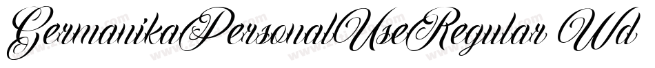 GermanikaPersonalUseRegular-Wdev字体转换