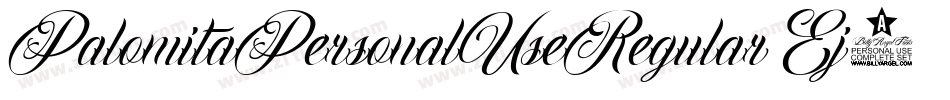 PalomitaPersonalUseRegular-Ej3r字体转换 PalomitaPersonalUseRegular-Ej3r字体转换