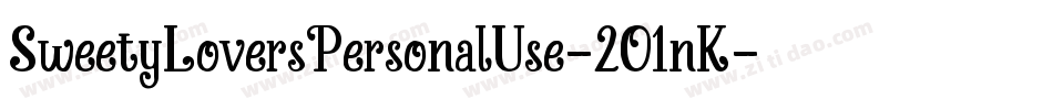 SweetyLoversPersonalUse-2O1nK字体转换