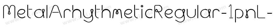 MetalArhythmeticRegular-1pnL字体转换