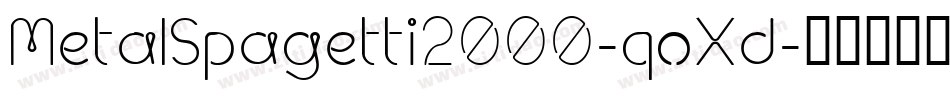 MetalSpagetti2000-qoXd字体转换