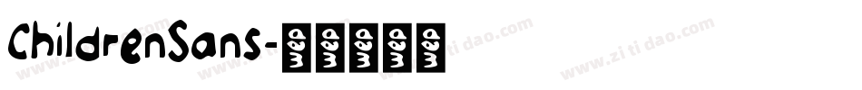 ChildrenSans字体转换