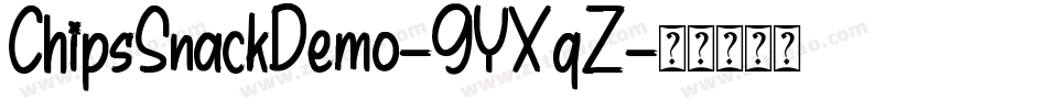 ChipsSnackDemo-9YXqZ字体转换