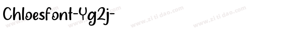 Chloesfont-Yg2j字体转换