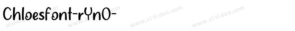 Chloesfont-rYnO字体转换