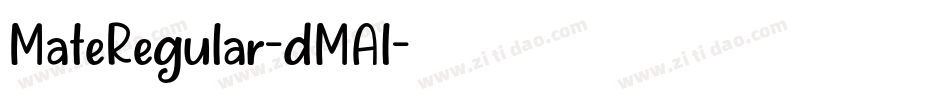 MateRegular-dMAl字体转换