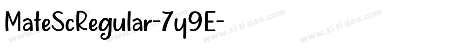MateScRegular-7y9E字体转换