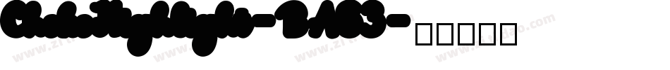 ChokoHighlight-BA63字体转换
