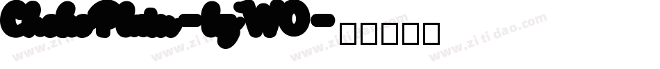 ChokoPlain-lzW0字体转换
