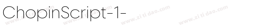 ChopinScript-1字体转换