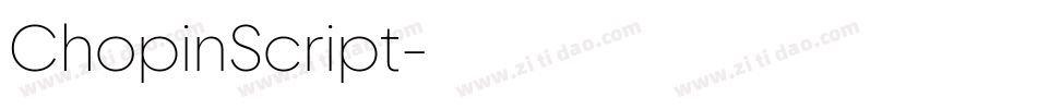 ChopinScript字体转换