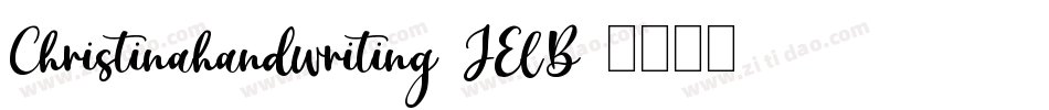 Christinahandwriting-JElB字体转换