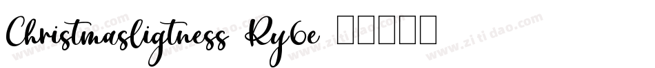 Christmasligtness-Ry6e字体转换