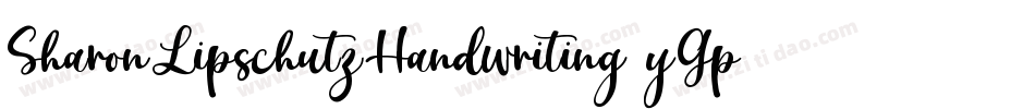 SharonLipschutzHandwriting-yGpe字体转换