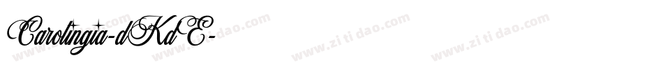 Carolingia-dKdE字体转换