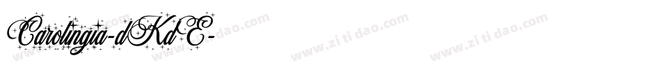 Carolingia-dKdE字体转换