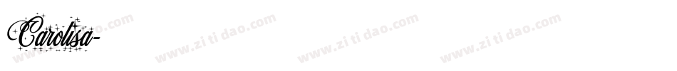 Carolisa字体转换