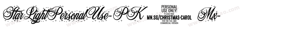 StarLightPersonalUse-PK3Mx字体转换