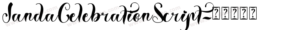 JandaCelebrationScript字体转换