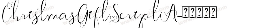 ChristmasGiftScriptA字体转换