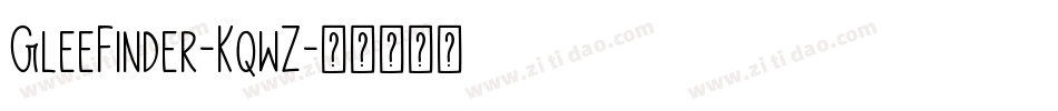 GleeFinder-KqwZ字体转换