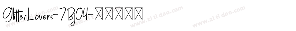 GlitterLovers-7BjO4字体转换