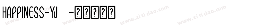 Happiness-Yj88字体转换