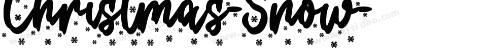Christmas-Snow字体转换