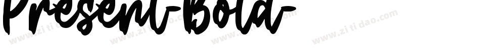 Present-Bold字体转换
