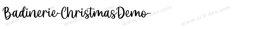 Badinerie-ChristmasDemo字体转换