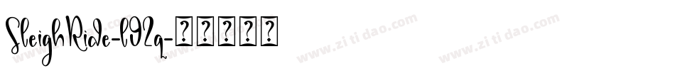 SleighRide-l92q字体转换