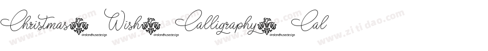 Christmas-Wish-Calligraphy-Call字体转换