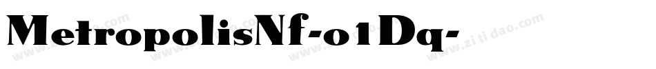 MetropolisNf-o1Dq字体转换