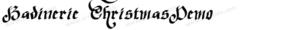 Badinerie-ChristmasDemo字体转换