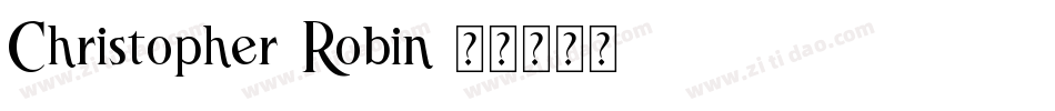 Christopher-Robin字体转换