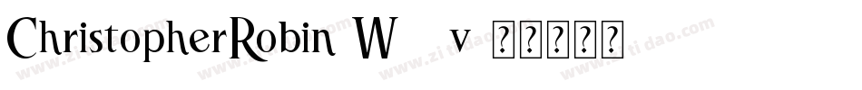 ChristopherRobin-W78v字体转换