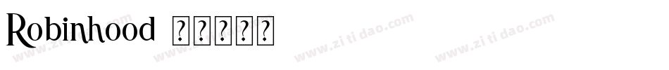Robinhood字体转换