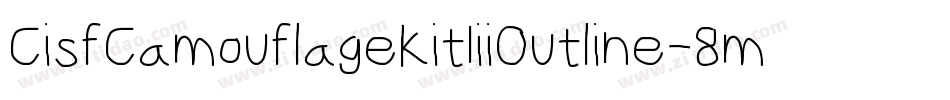 CisfCamouflageKitIiiOutline-8mrn字体转换