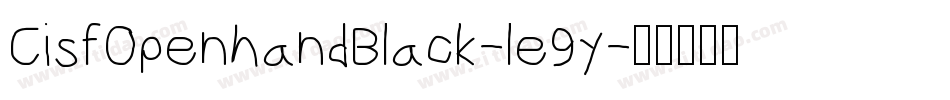 CisfOpenhandBlack-le9y字体转换