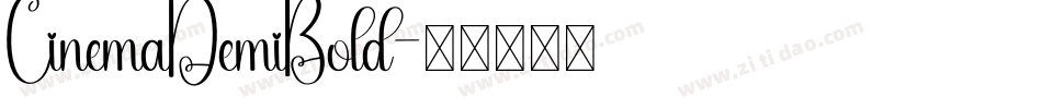 CinemaDemiBold字体转换