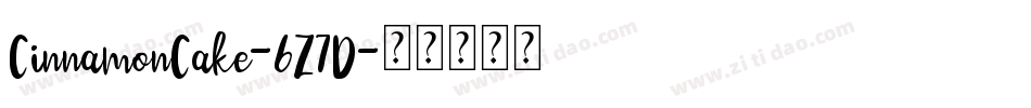 CinnamonCake-6Z7D字体转换