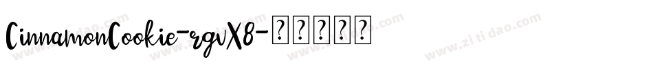 CinnamonCookie-rgvX8字体转换