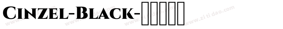 Cinzel-Black字体转换