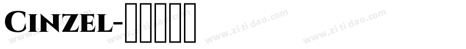 Cinzel字体转换