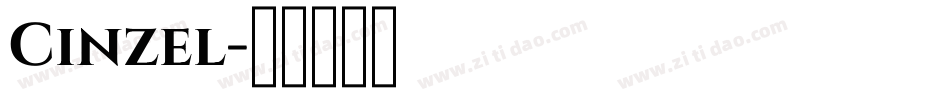 Cinzel字体转换