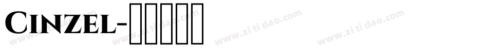 Cinzel字体转换