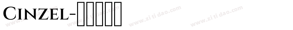Cinzel字体转换