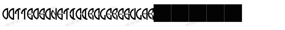 DottedSongtiCircleRegular字体转换
