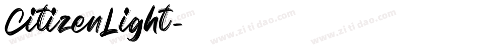 CitizenLight字体转换
