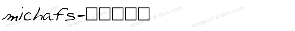 michafs字体转换